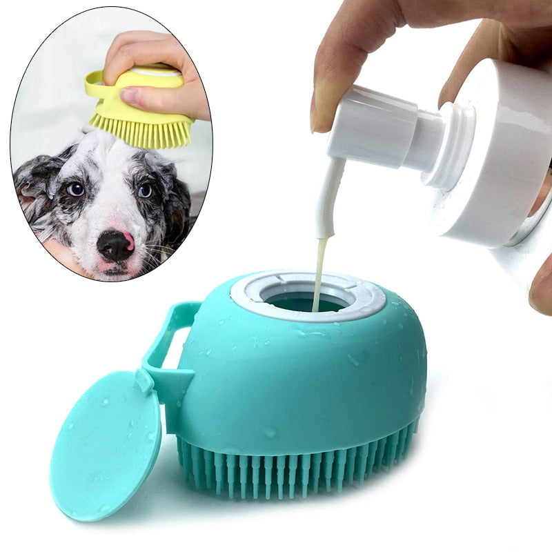 Pet bath brush best sale